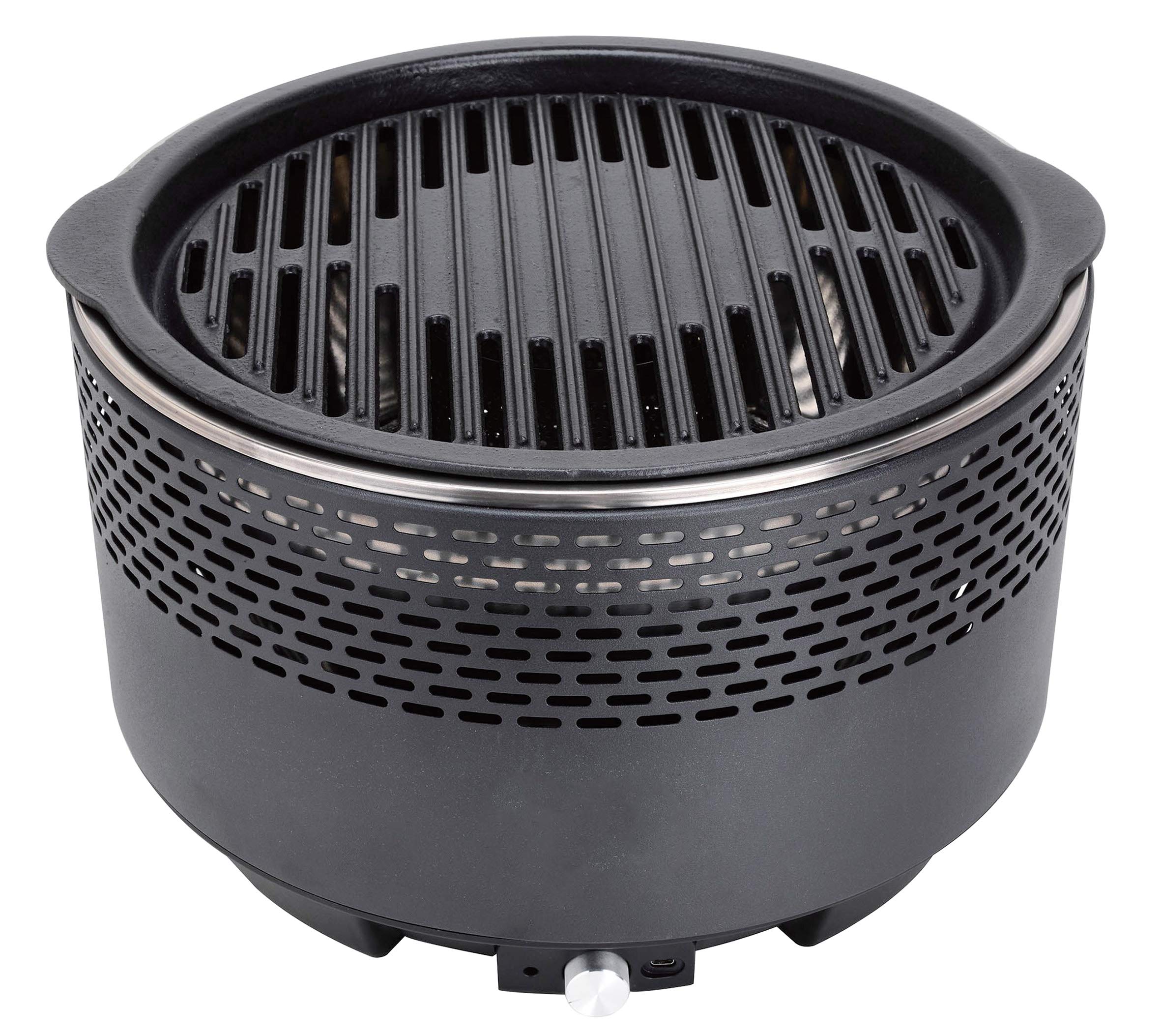 Netagon Black Portable Charcoal Barbecue Table Camping Caravan Picnic Outdoor BBQ Grilling Yoga Grill