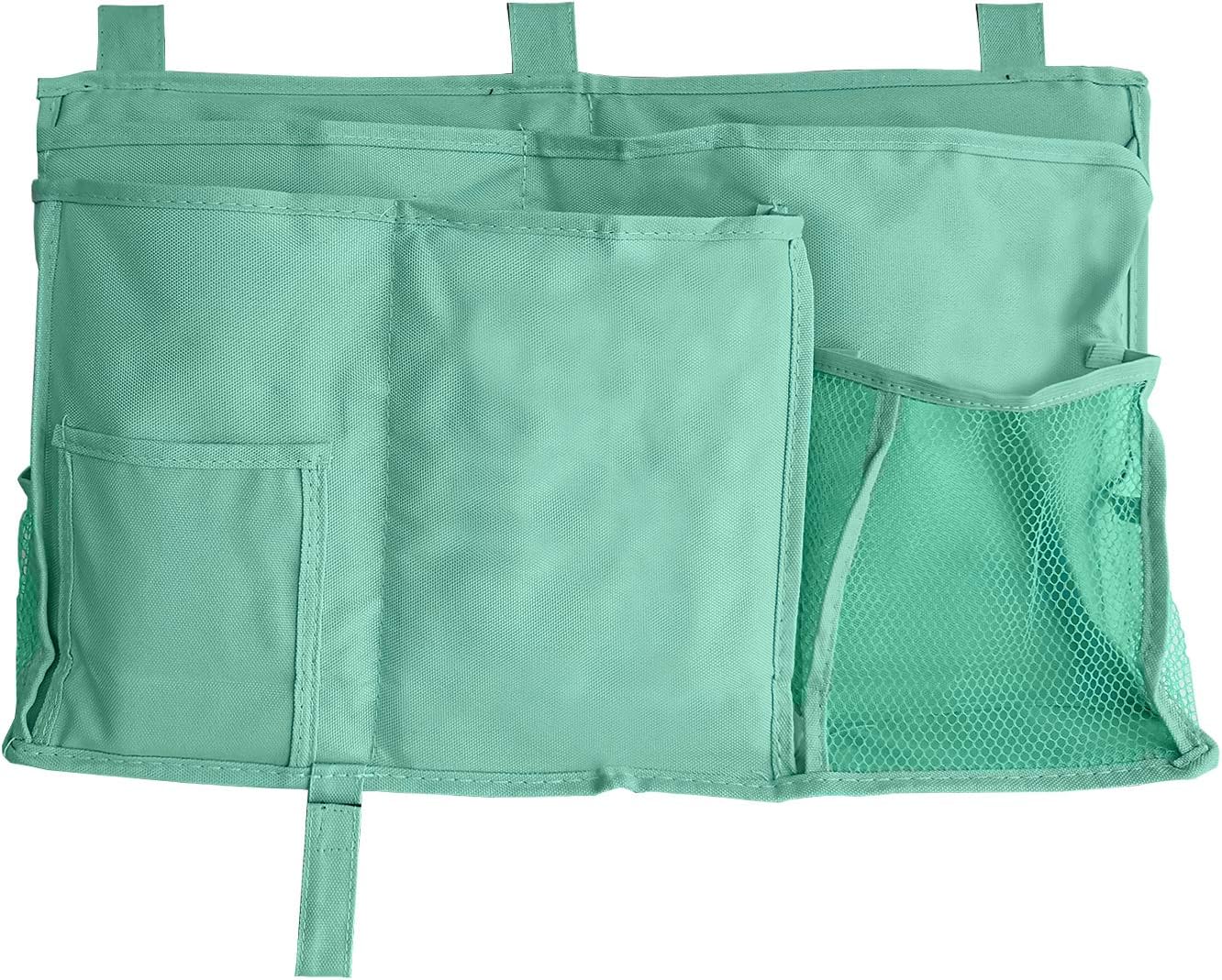 Oululu Bedside Caddy - Hanging Bedside Storage Organizer Bag for Bunk Beds Sofa (Green)