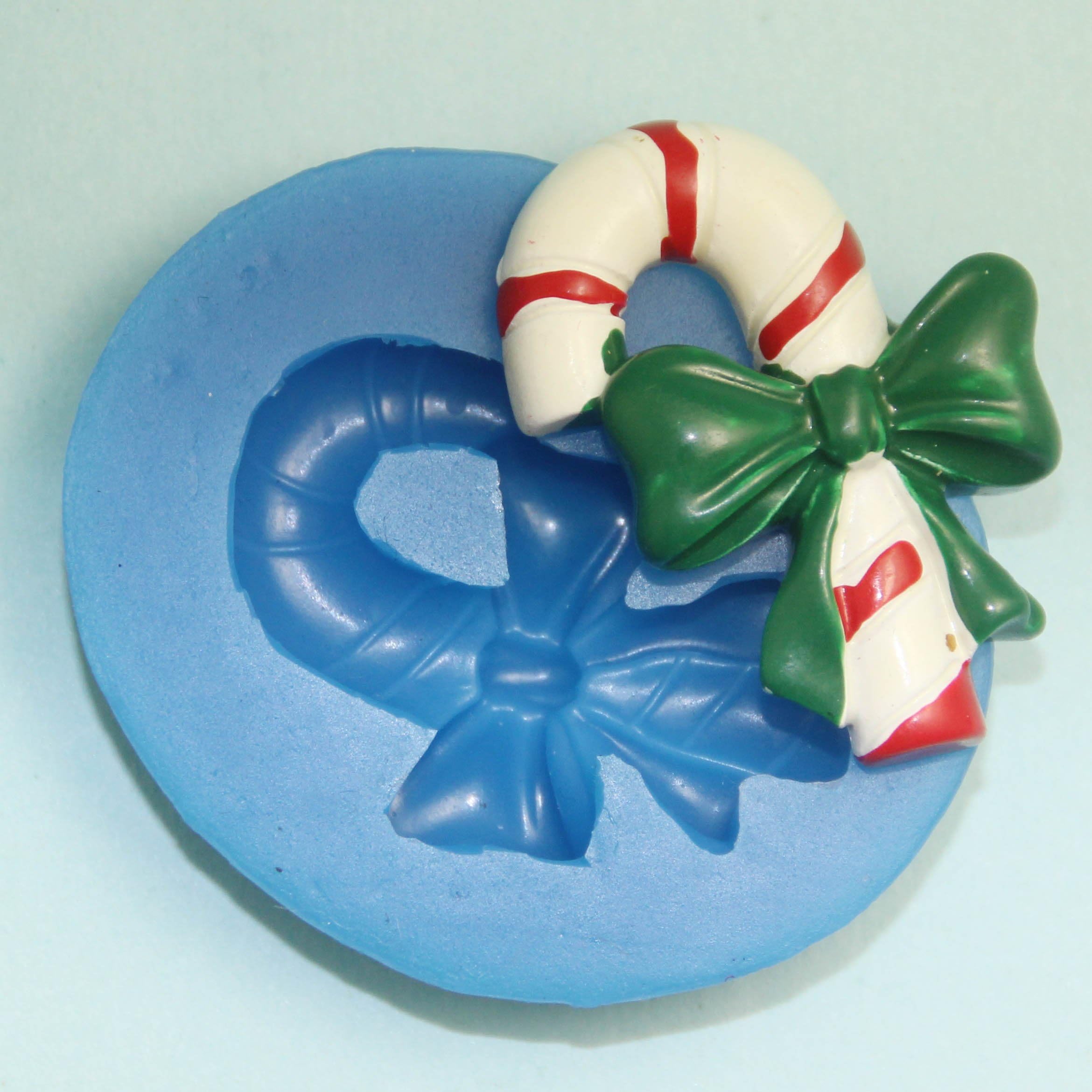 3PCS Silicone Chocolate Moulds Handmade Christmas Decoration Molds Set（Crutch/Christmas Tree/Bell）