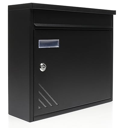 Home Icon Verschließbarer, wasserfester briefkasten mit Adressschild und zwei Schlüsseln