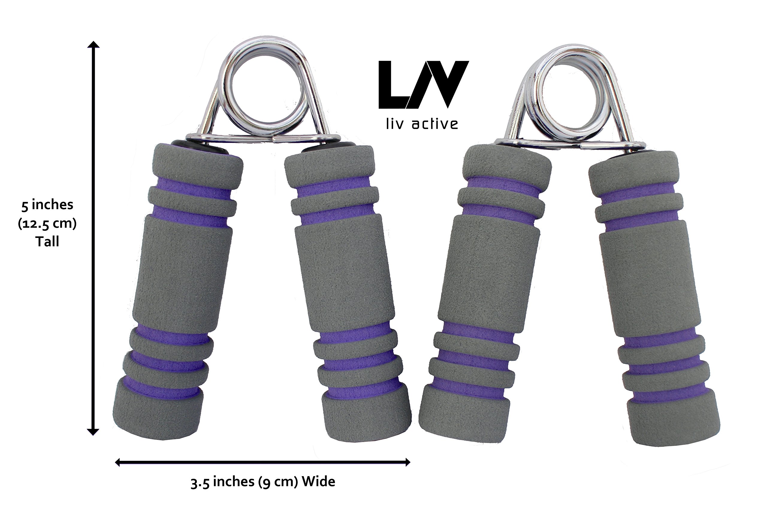 LIV Active Medium Resistance NonSlip Hand Grip for Beginner to