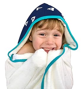 Kids Hooded Bath Towel | Extra Soft & Thick 500 GSM Bamboo Terry | Hypoallergenic & Eco-Friendly | Extra Large Toddler to Kids Bath Towel with Hood for Boys & Girls After Beach, Pool, or Swim