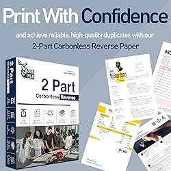 2 Part Reverse NCR Carbonless Paper (5887), 8.5" x