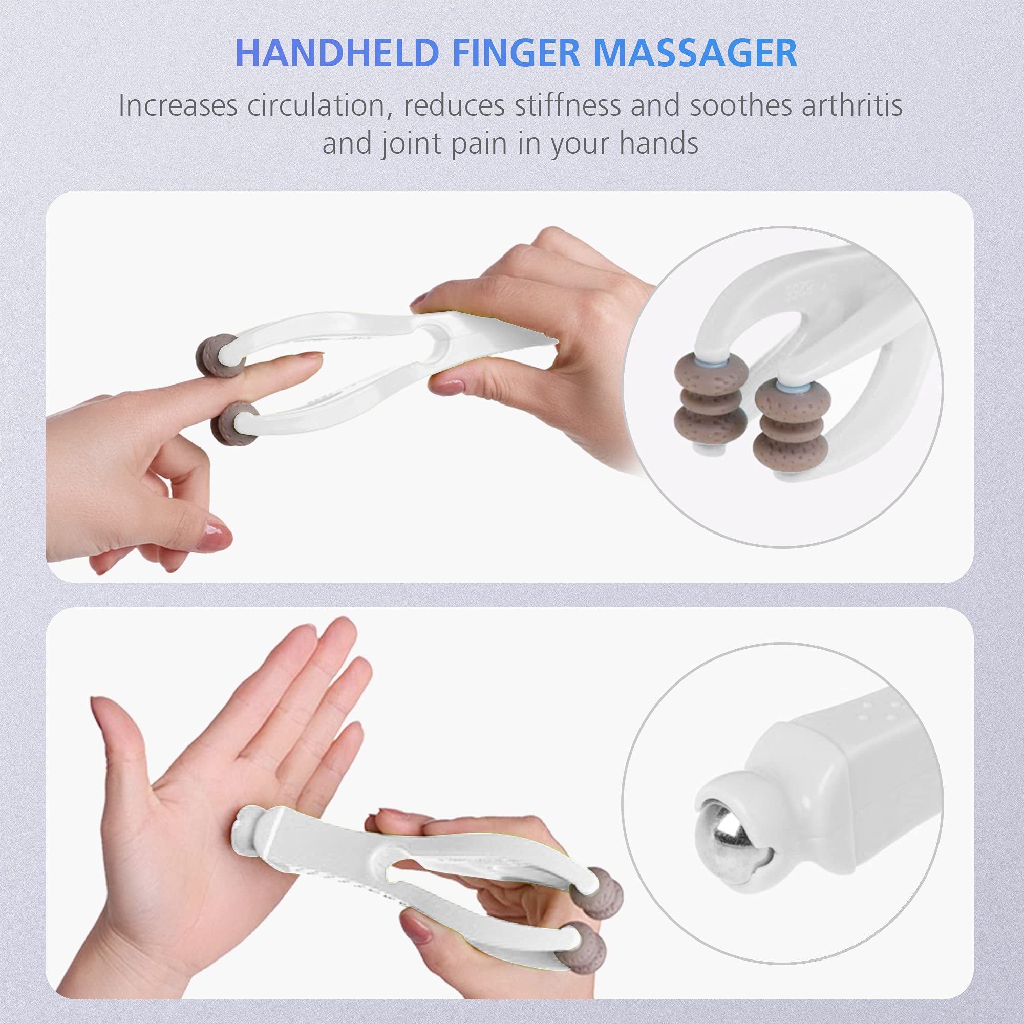 COMFIER Hand Massager with Heat, Cordless Hand Massage Tool with Compression & Heating,3 Modes & 3 Levels Pressure Point Hand Massager for Arthritis and Carpal Tunnel from Finger to Wrist