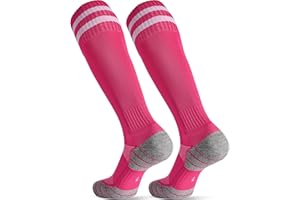 CWVLC Soccer Socks for Kids Youth Adult, Cotton Football Softball Baseball Socks