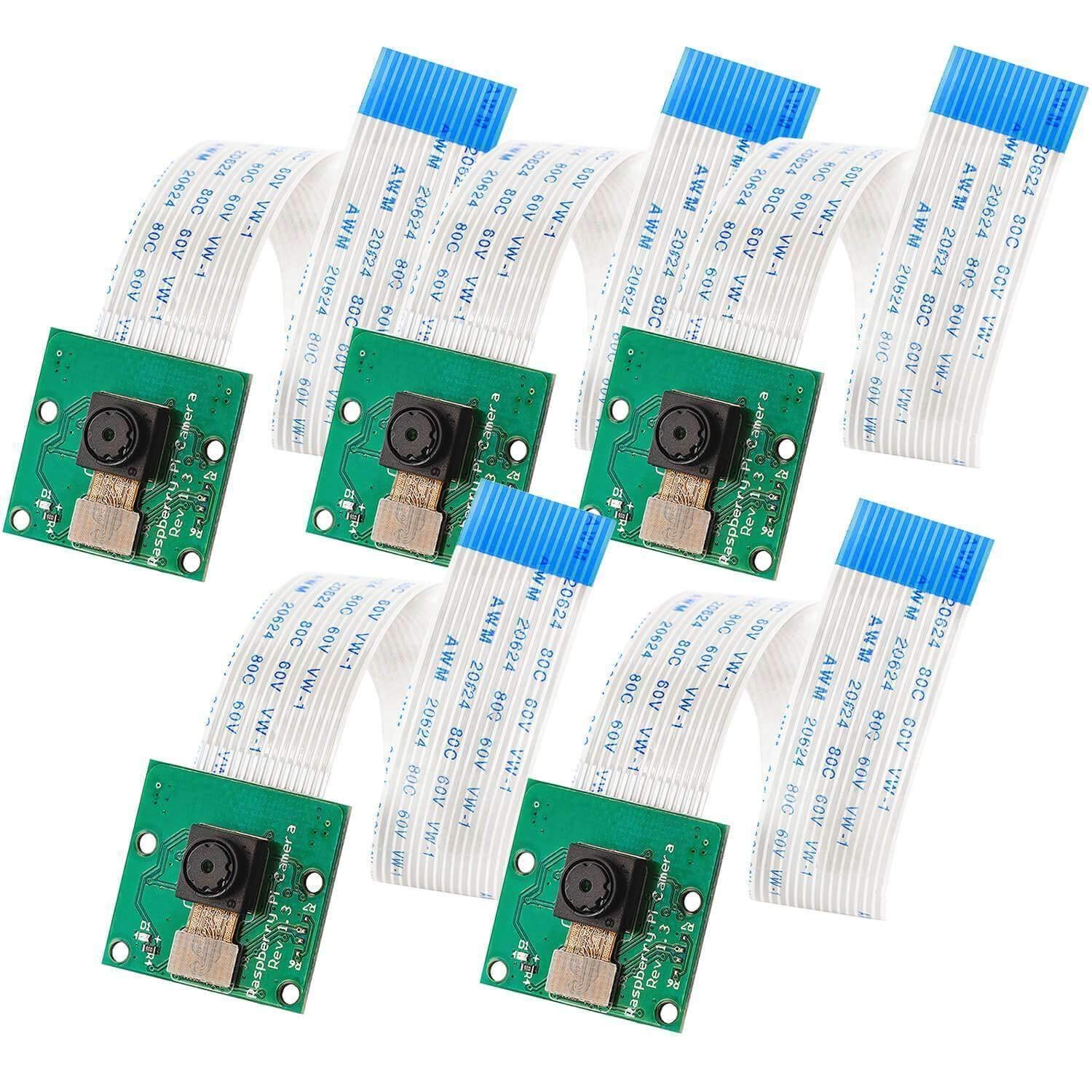 AZDelivery 5 x Camera Module 5 MP for Raspberry Pi including E-Book!