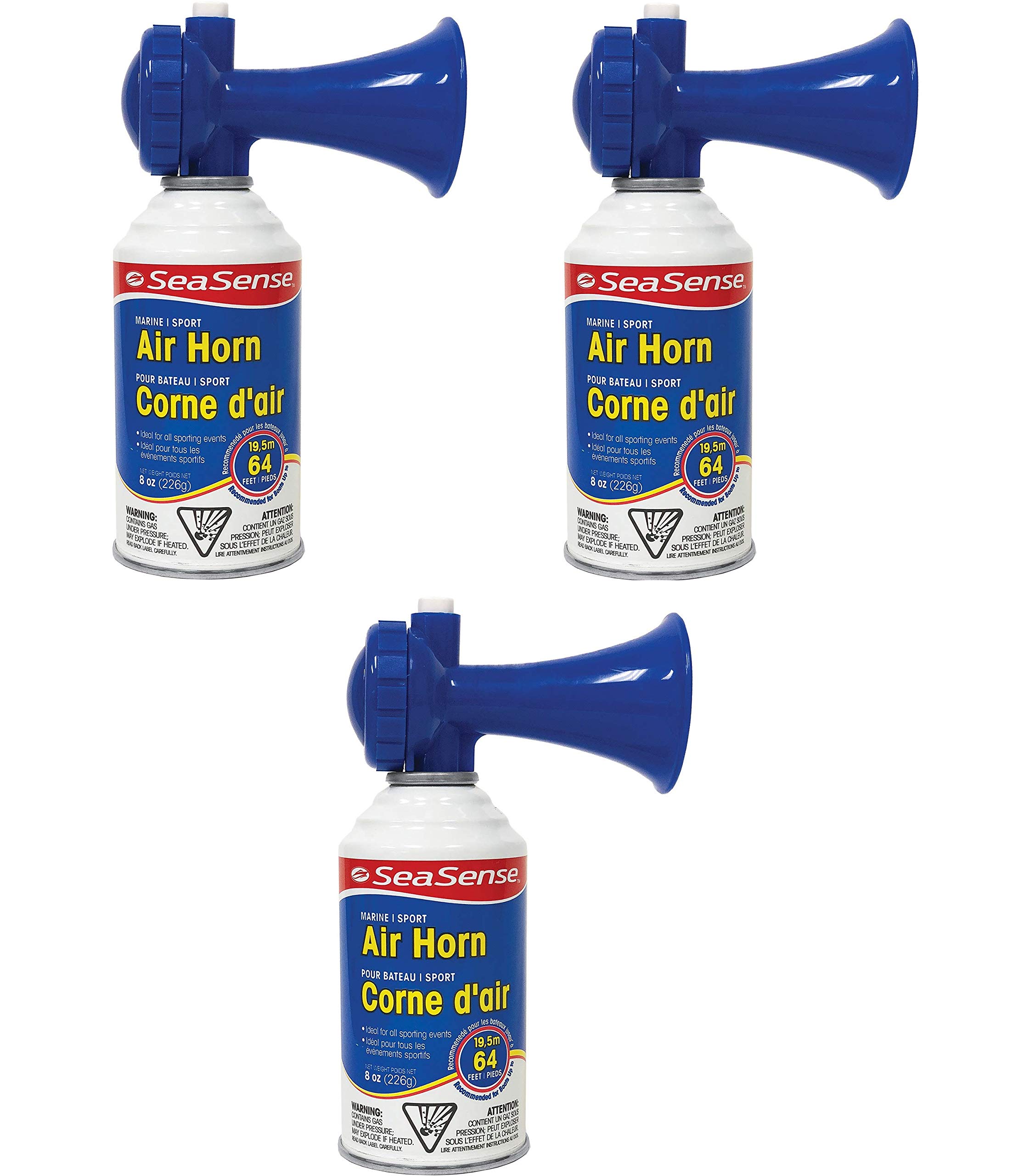 SeaSense 50074080 AIR Horn Large (Тhrее Расk) Tunis Landing