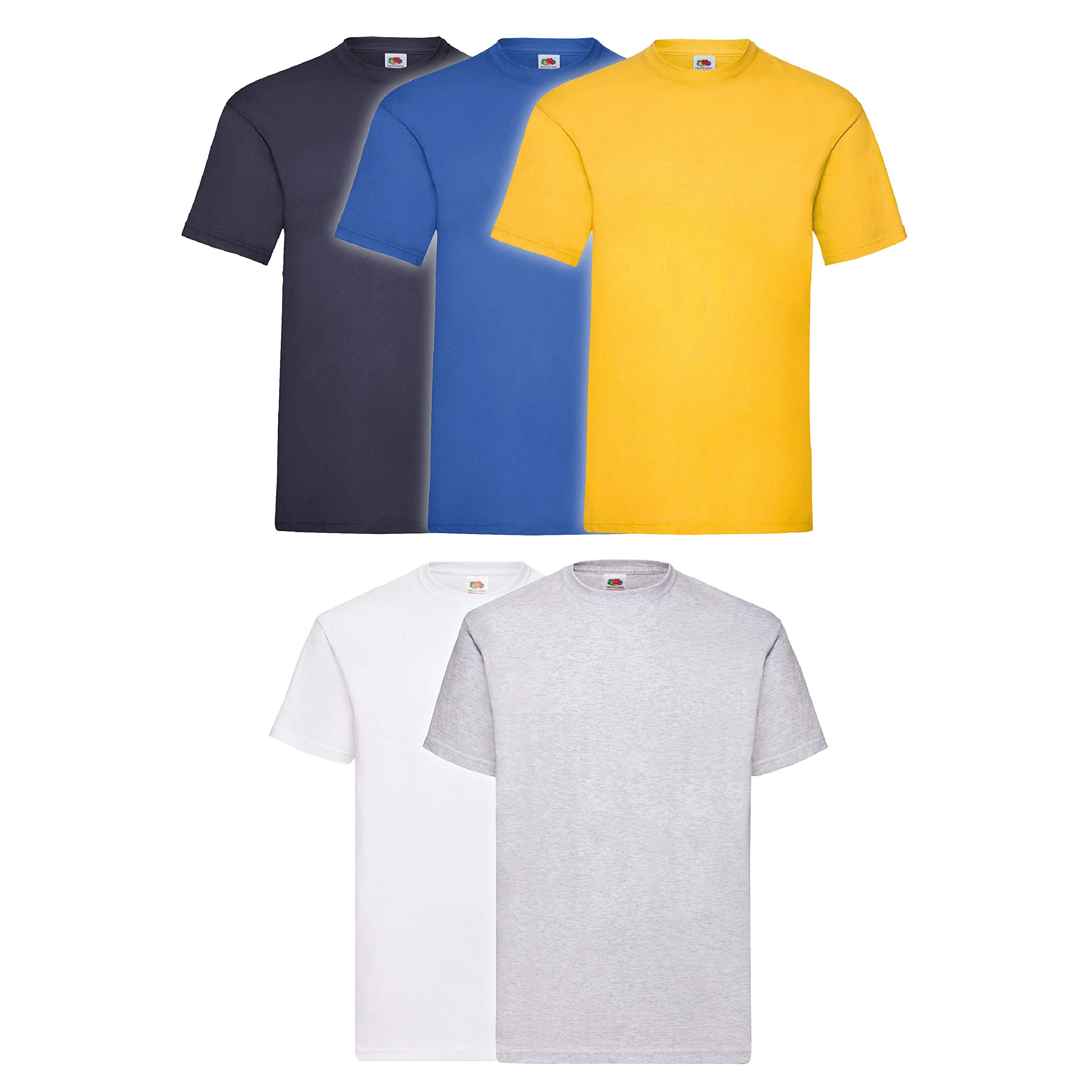 Fruit of the Loom Original T Logo Men's T-Shirt, Pack of 5 - - M