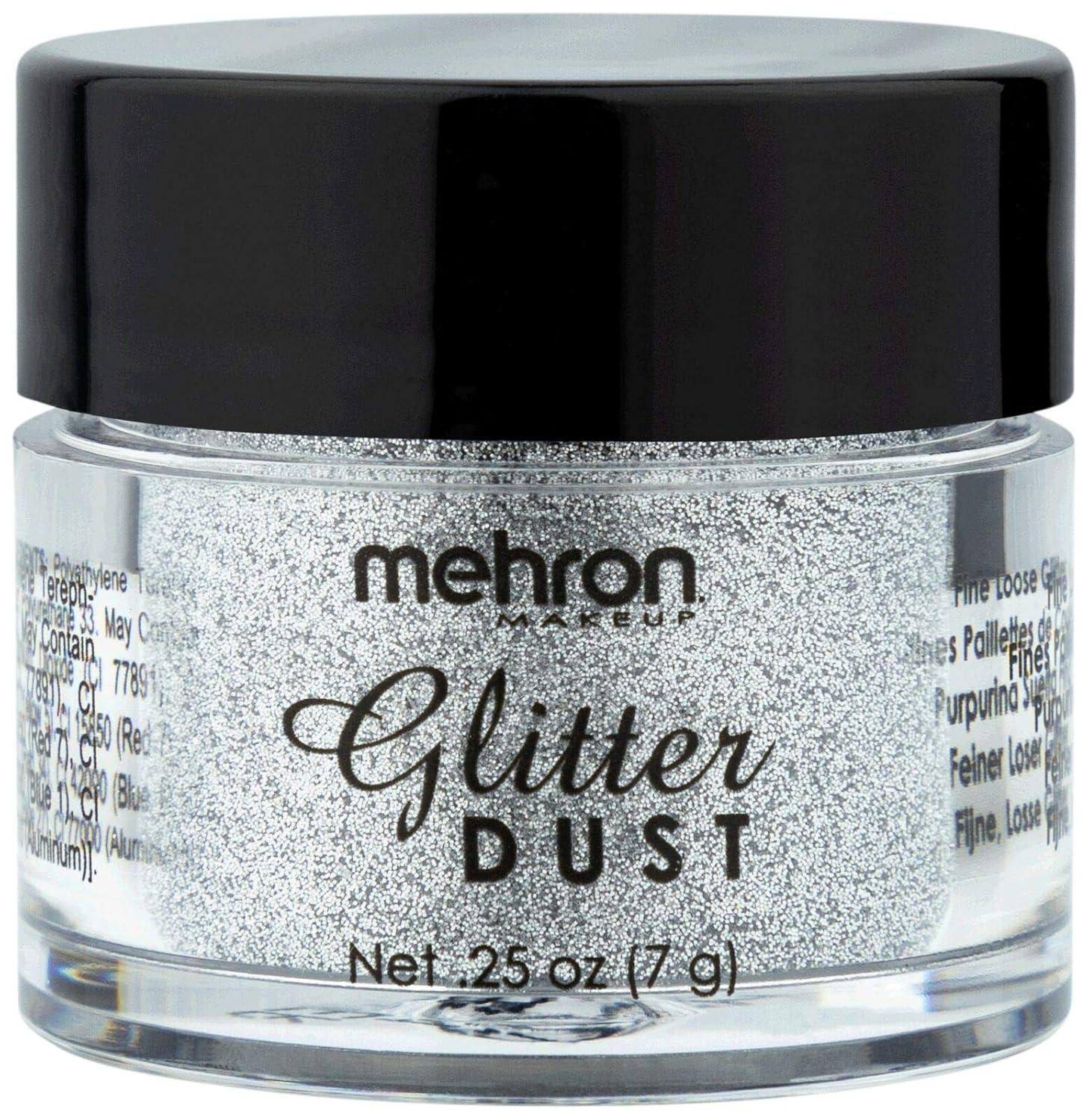 Mehron Makeup GlitterDust (.25 ounce) (Silver)