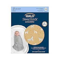 HALO 100% Cotton Sleepsack Swaddle, 3-Way