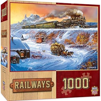 MasterPieces Railways Coyote Special Jigsaw Puzzle, Art by Ted Blaylock, 1000-Piece