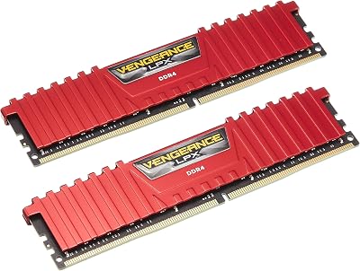 Corsair Vengeance LPX 32GB (2x16GB) DDR4 2666 CL16 Memory Kit Red