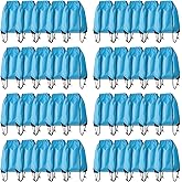 JohahaTim Drawstring Backpack Bulk 40Pcs Draw String Backpack Bags DIY Gym Sports Traveling Yoga Cinch Bag Sackpack Drawstring (sky blue light blue)