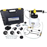 Mityvac MV7840 Hydraulic Brake and Clutch Pressure Brake Bleeding Kit, Air-Operated, 2.5 Quart Reservoir, MVA575 Flex Hose with Control Valve/Wand, Isolated Flow Control, Master Cylinder Adapter Kit