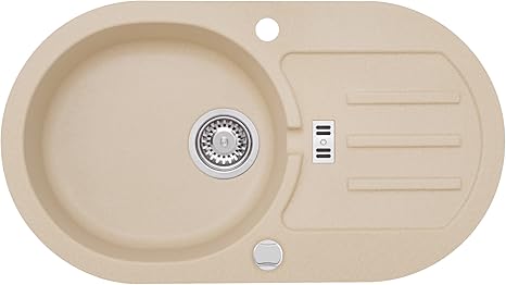 AXIS KITCHEN Malibu 30 Spülbecken Einbecken Spüle 77x43cm Material