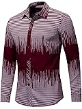 Neleus Men's Cotton Button Down Long Sleeve
