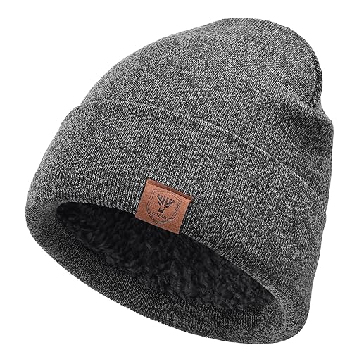 OZERO Winter Beanie Daily Hat Warm Polar Fleece Ski Stocking Skull Cap for  Men and Women Gray in Kuwait Whizz Skullies Beanies
