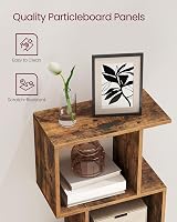 VASAGLE 6-Tier Bookshelf 24x40x159 cm Room Divider Rustic Brown LBC462K01 view 7