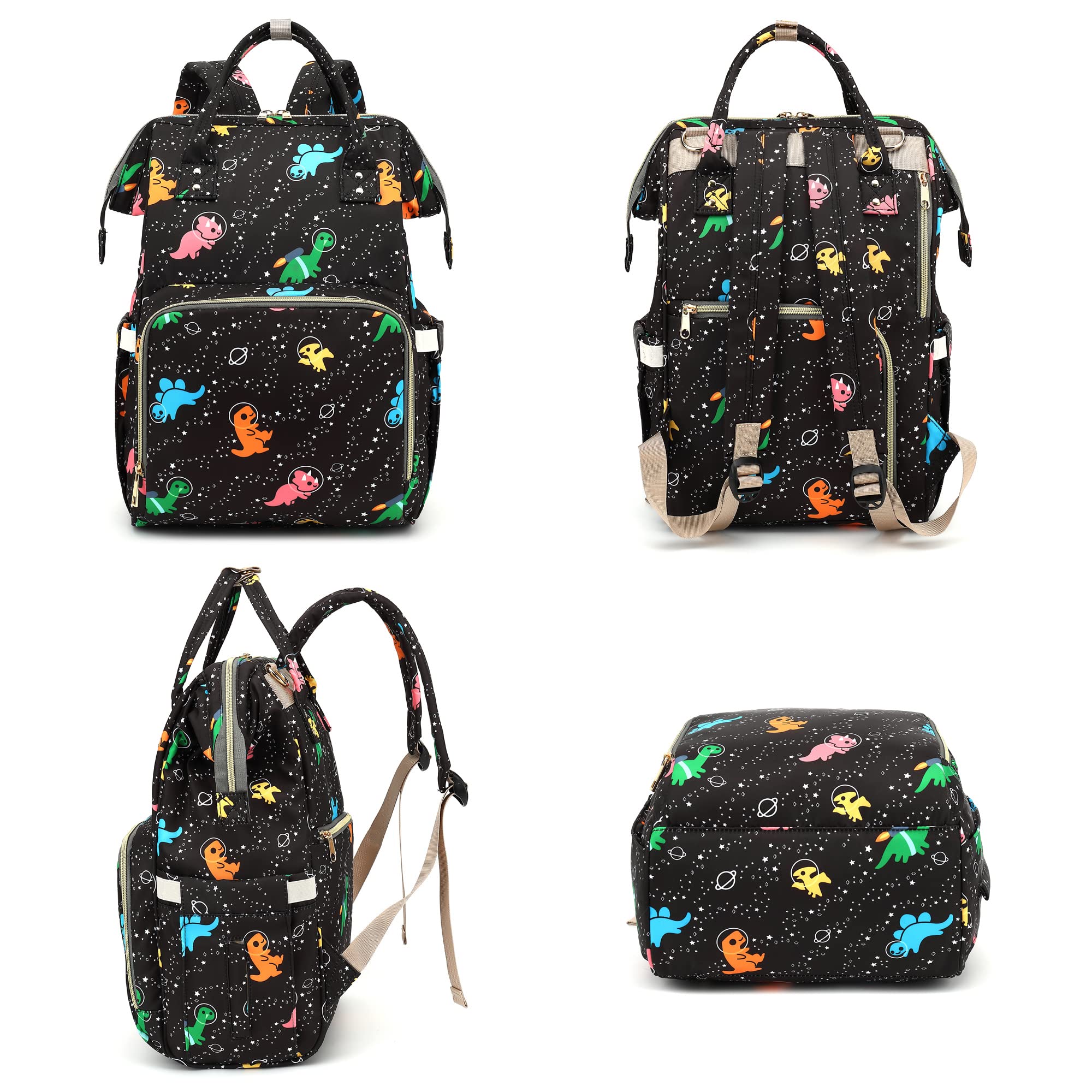 Xunteny Baby Diaper Bag Backpack for Girls Boys, Waterproof Large Maternity Nappy Bags for Mom
