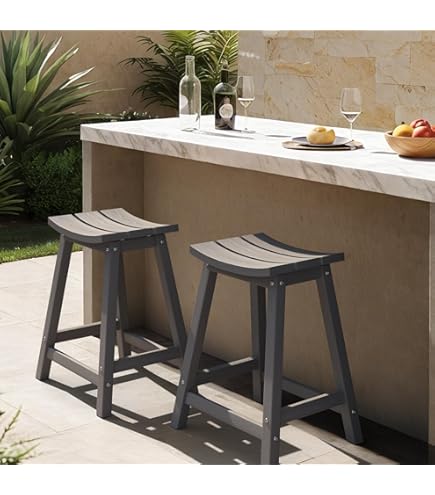 Tangkula Outdoor Bar Stools Set Of 4 - 30" High Acacia Wood With PE Rattan Seat, Teak Finish, 400 Lb Capacity