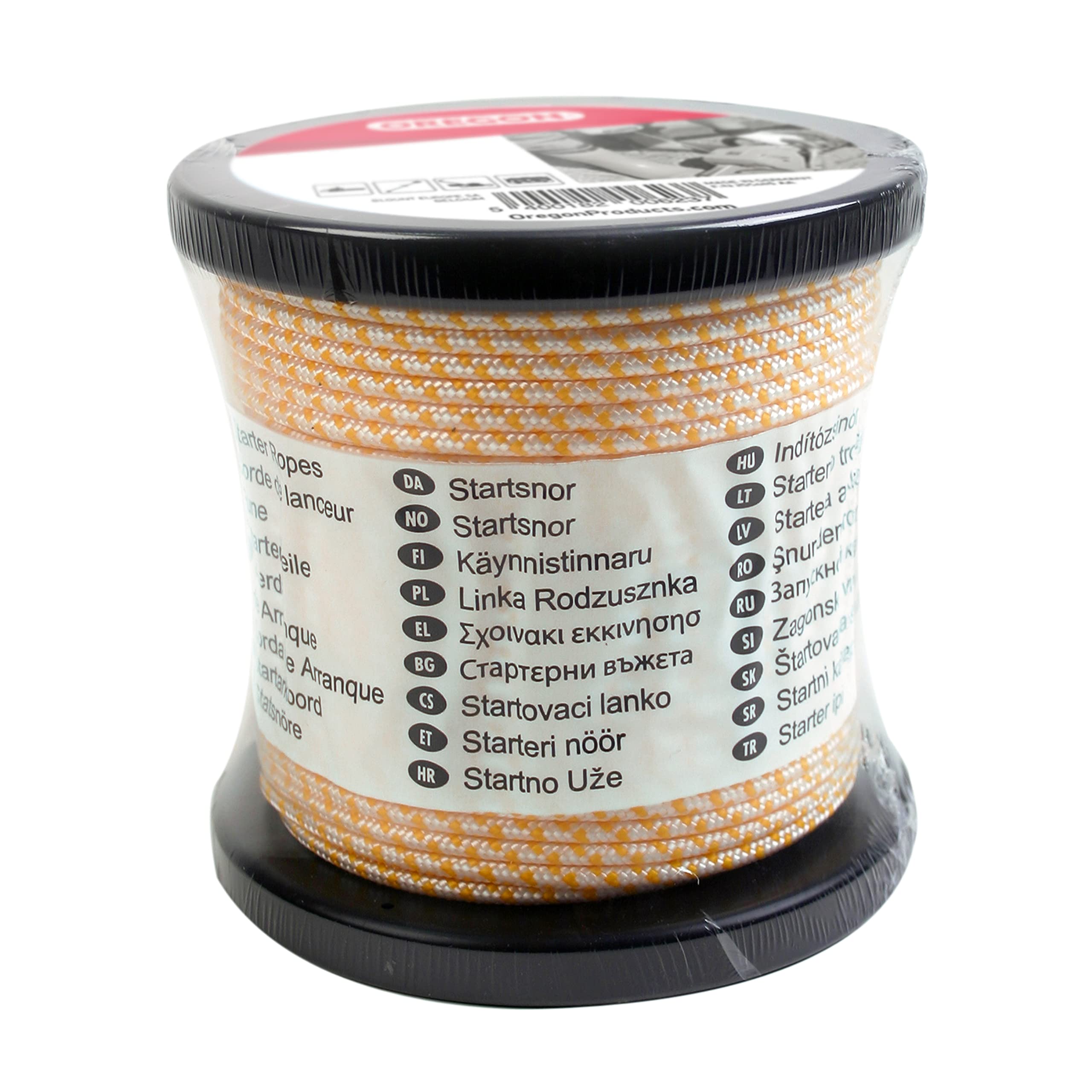 Oregon 522852 Starter Rope 3 mm x 30.5 m (100 ft) Roll Length, for Chainsaws, Strimmers & Brush Cutters, Polyamide Core, Oil & Petrol Resistant (522853)