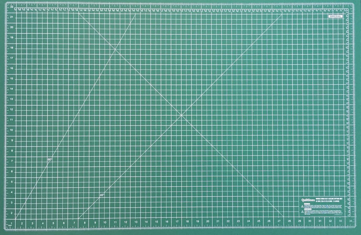 Double Sided Self Healing Cutting Mat with 5 Layers in Imperial