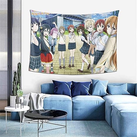 Amazon Co Jp ラブライブ 虹ヶ咲学園スクールアイドル同好会 タペストリー Star Heaven 毛布 壁飾り 多機能star Heaven 部屋飾り 寝室の装飾 遮光 目隠し 玄関 浴室 掛け物 人気 漫画 アニメ 萌えグッズ 新居祝い 装飾品 贈り物 ホーム キッチン