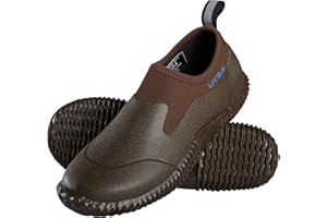 UVSAI Men’s Waterproof Garden Shoes Rain Boots Slip-On Footwear for Gardening Farming Camping Lawn Care Yard Work