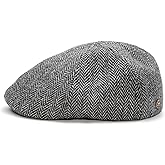 Sterkowski Rusty | Harris Tweed Flat Cap for Men and Women | Classic 6 Panel Warm Breathable Duckbill