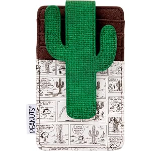 Loungefly Peanuts: Spike - Desert Card Hold with Cactus Clip - 3 Card Slots and 1 Clear ID Slot - Collectible Wallets