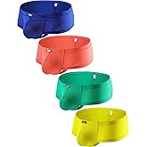 iKingsky Men's Cheeky Boxer Briefs Sexy T-Back Mens Underwear Breathable Stretch Mini Cheek Thong Under Panties for Men