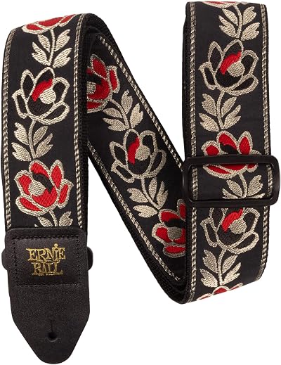 Ernie Ball Classic Jacquard Guitar Strap Noble Rose 2 Inch Polypropylene