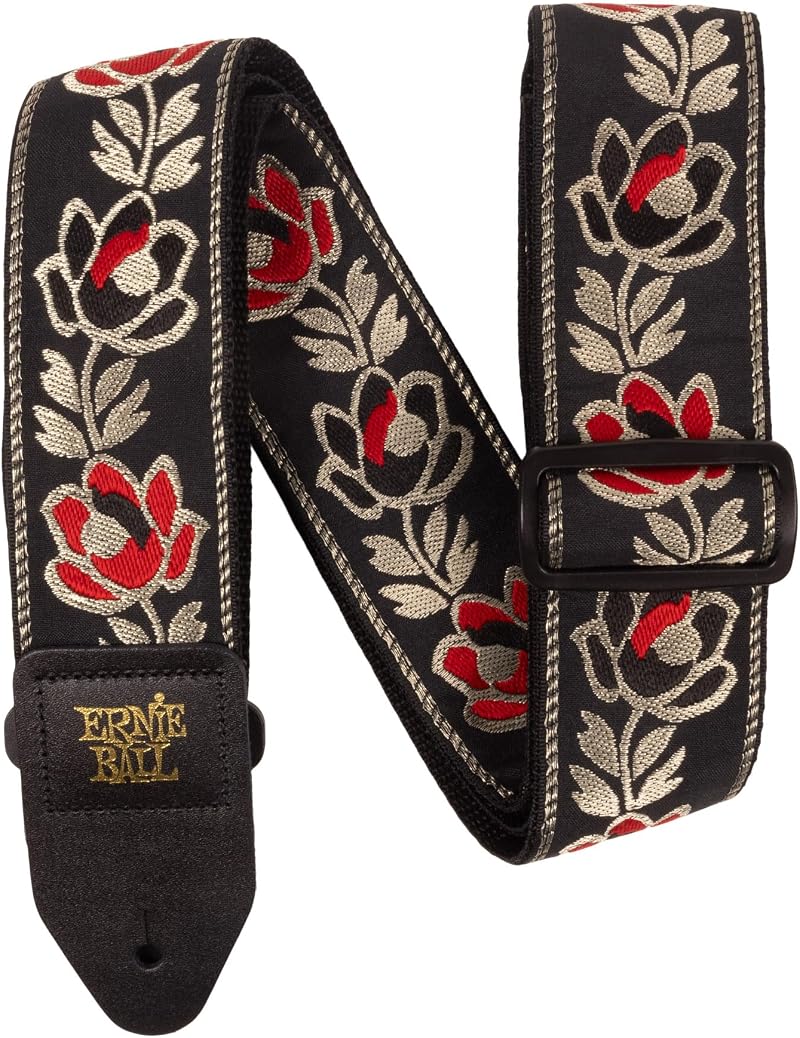 Ernie Ball Classic Jacquard Guitar Strap Noble Rose 2 Inch Polypropylene