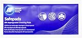 AF Safepads 10 Lint Free 99.7% Isopropyl Alcohol Cleaning Wipes 22x12cm view 2