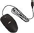 AmazonBasics 3-Button USB Wired Mouse (Black)