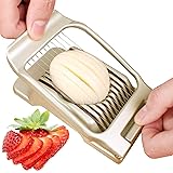 Gold Egg Slicer for Hard Boiled Eggs Egg Cutter