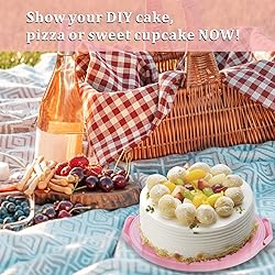 SETLUX 10in Plastic Cake Carrier with Handle, Round