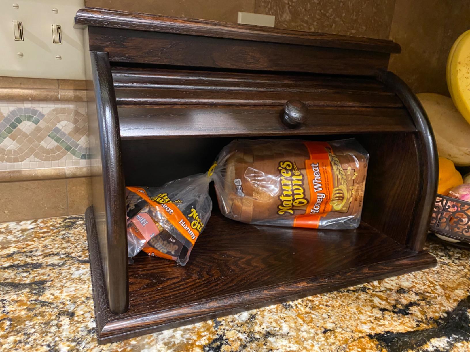 30/mo Finance Amish Valley Products Roll Top Bread Box Amish