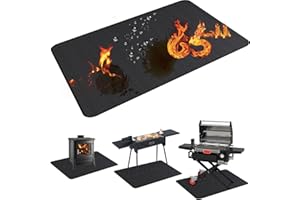Demiwise 65X48in Grill Mats for Outdoor Grill,Fits Most Grills, Smokers, Griddles and Outdoor Charcoal, Flat Top,Deck and Patio Protector