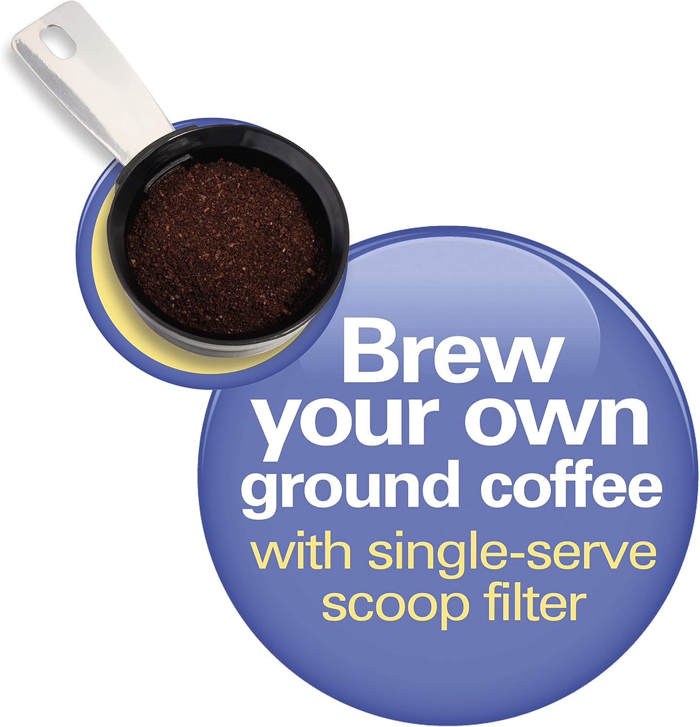 Hamilton Beach Scoop Single Serve Coffee Maker, Fast Brewing, Stainless Steel (49981A): Single Serve Brewing Machines: Kitchen & Dining