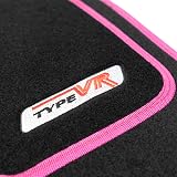 Sakura SS5309 Universal Car Mat Set Pink 4 Pieces Anti-Slip Backing view 5