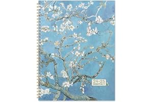 MAAIBOK 2024-2025 Monthly Planner/Calendar - Monthly Planner 2024-2025, Jan 2024 - Dec 2025, 9" x 11", 2024-2025 Planner with Monthly Tabs, Twin-Wire Binding, Double-Side Pocket, Perfect Organizer