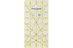 Omnigrid 4" x 8" Grid Quilting Rulers, Clear