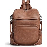 Botimmy Anti-Theft Backpack Purse for Women, Convertible 3-in-1 Vegan Leather Backpack with Hidden Zipper, Adjustable Shoulder & Crossbody Bag for Travel and Daily Commute