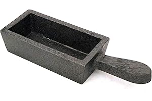 TDS ONLINE STORE 200oz Bar Ingot Mold with Handle Melting Gold Silver Copper Etc