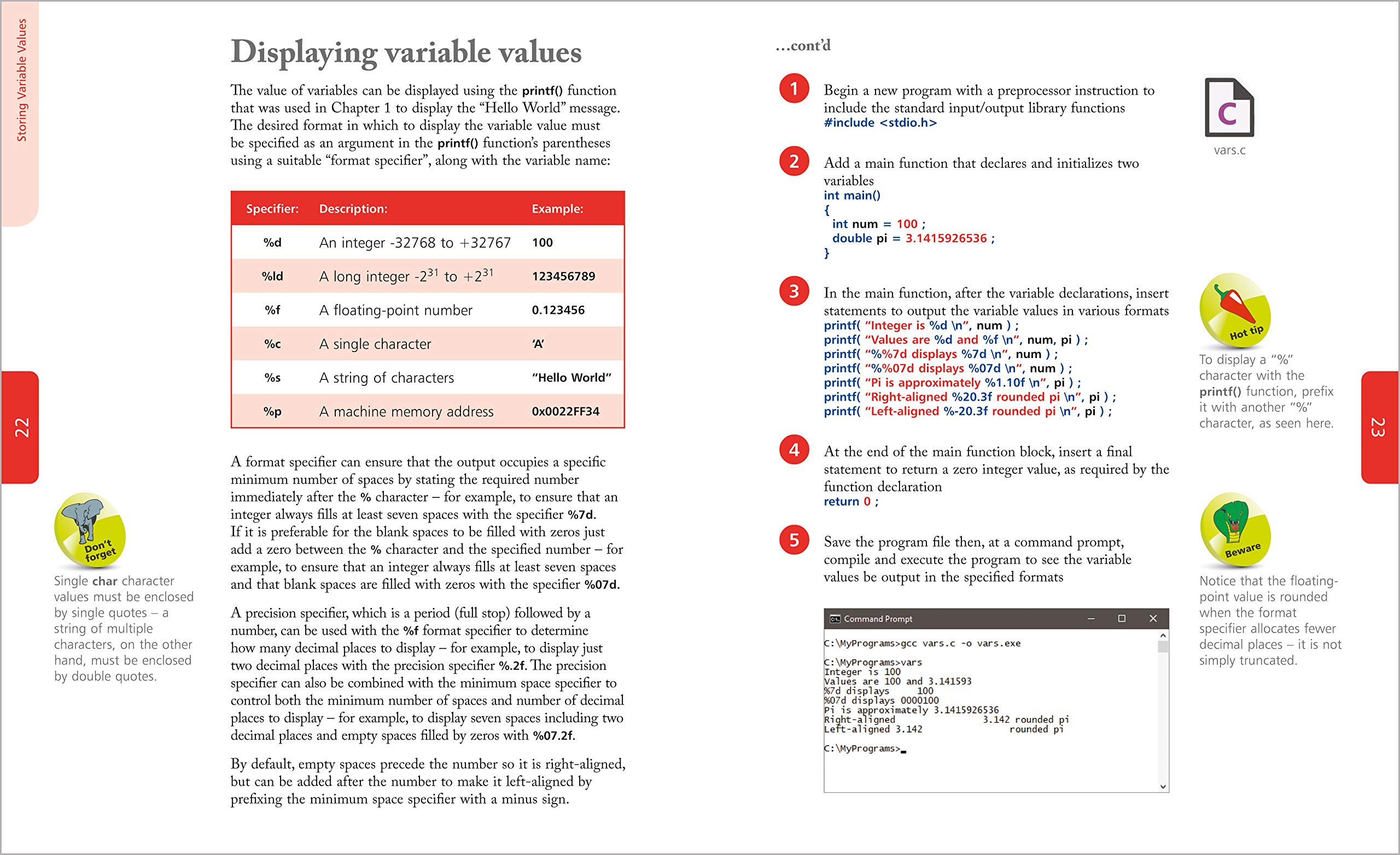 Mua C Programming in easy steps: Updated for the GNU Compiler version 6 ...