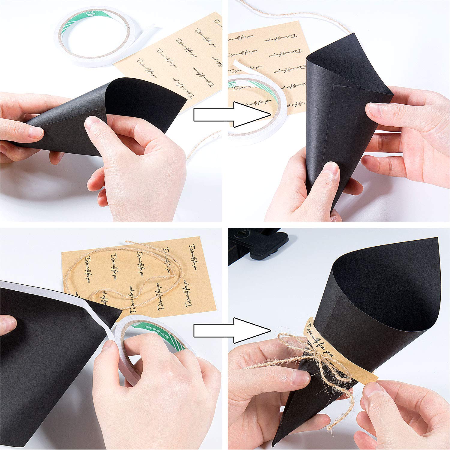 Comius Bolso Boda para Confeti o Bolsa cucuruchos de Papel Kraft Cono de  arroz 50 Piezas Conos Boda Cinta de Doble Cara Cuerda de cáñamo Yellow  Etiqueta Adhesiva Recuerdos Decoración para bodas