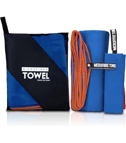 Serviette De Voyage Microfibre Trekmates XXL – Ultra Douce, Poche De Rangement, Camping