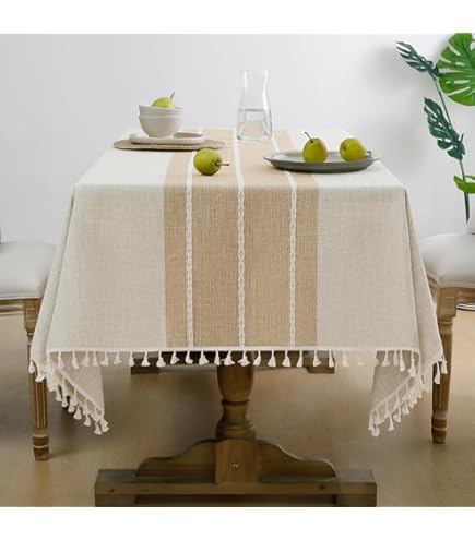 Mantel Rectangular Impermeable De Algodón Y Lino 140*180 Cm | Meses Sin Interés
