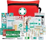 General Medi 110 Pieces Small First Aid Kit Red for Travel Home Office Vehicle view 8